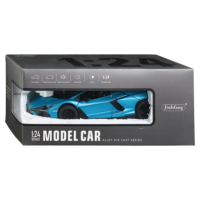 Машина 1901-390P "Супер гонка" (свет, звук, дым) в коробке