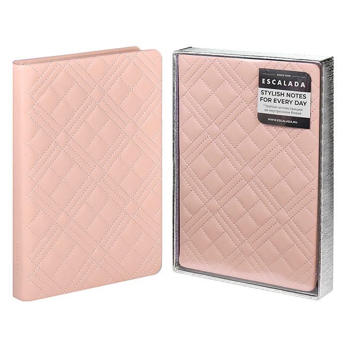 Ежедневник недатированный Escalada, #От-кутюр, А5, 164 л., Лайка розовый