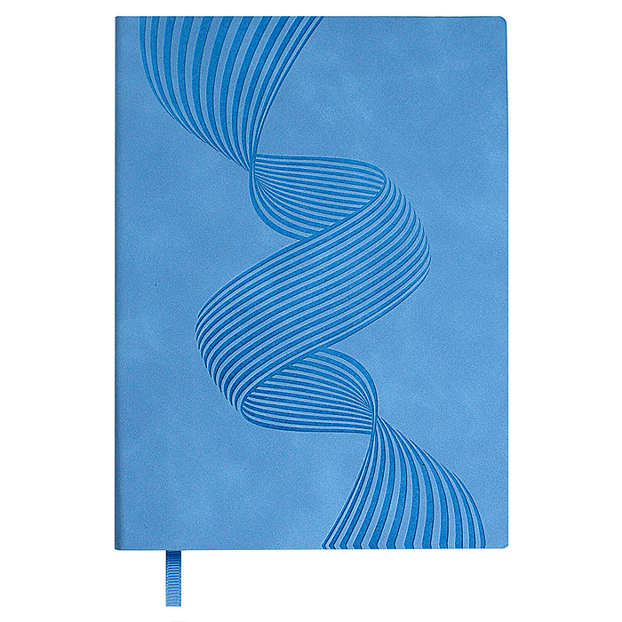 Ежедневник недатированный Escalada, А6+, 160 л., Бейбискин голубой 