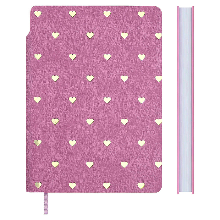 Записная книжка Escalada, А6, 96 л., Замша розовый 