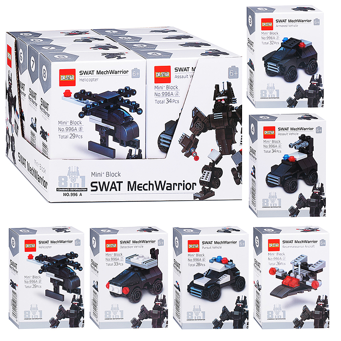 Конструктор 996A "Робот собровец" в коробке