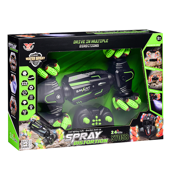 Машина SY058 "Яркий трюк" р/у, 27 MHz, в коробке