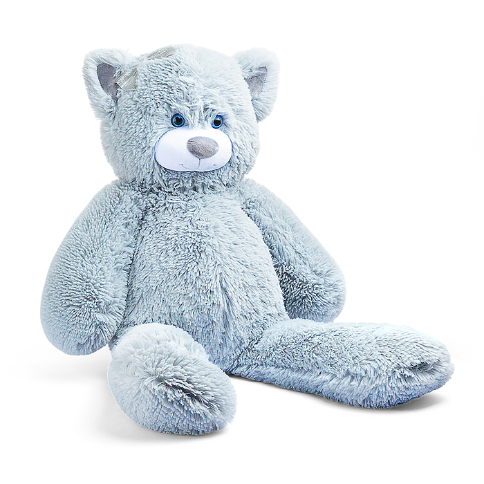 Мягкая игрушка "Милашка" Кот В75 серый 