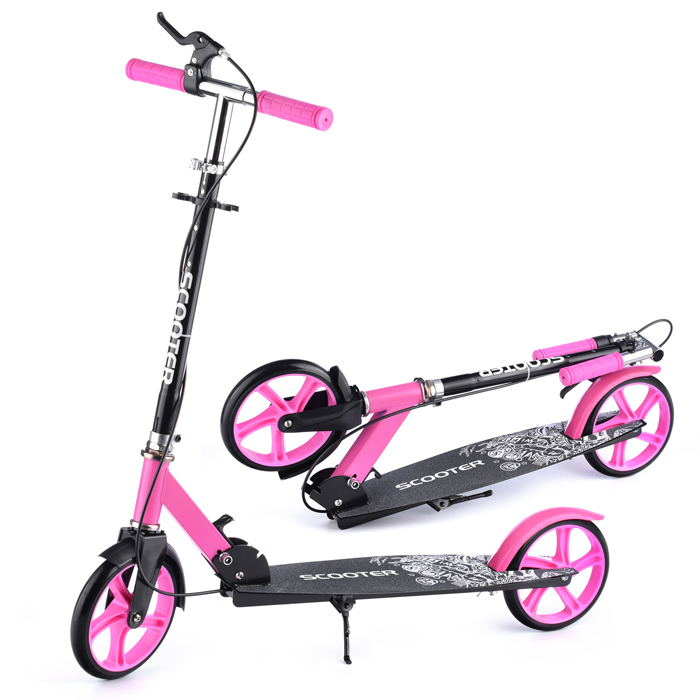 Самокат U038455Y 2-х кол., розовый, PU/ 200 мм, ABEC 7, в коробке