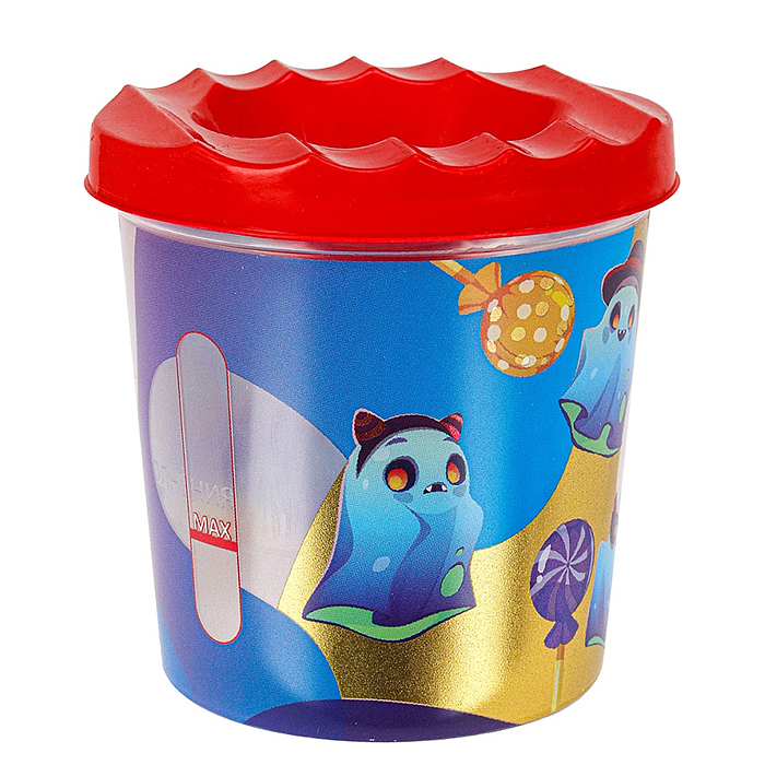 Стакан-непроливайка одинарный "Привидения" прозрачный