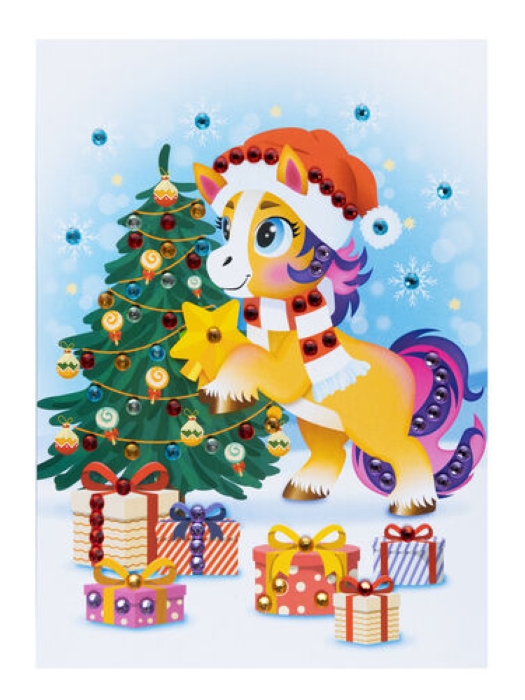 Набор для творчества. Рисунок из страз "Лошадка" (европодвес)