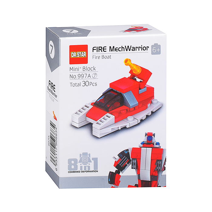 Конструктор 997A "Робот пожарник" в коробке