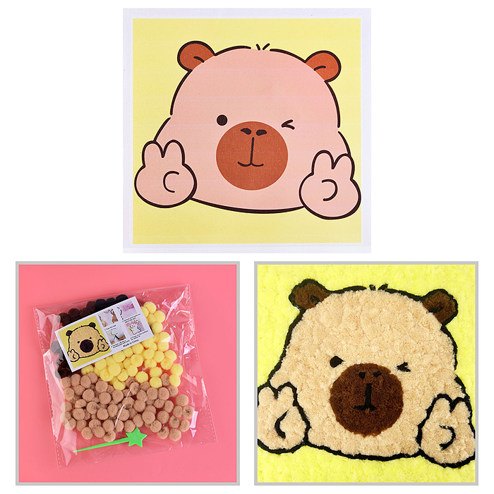 Набор творческая мастерская 00-6798 "Милый капибара" 22*22 см.