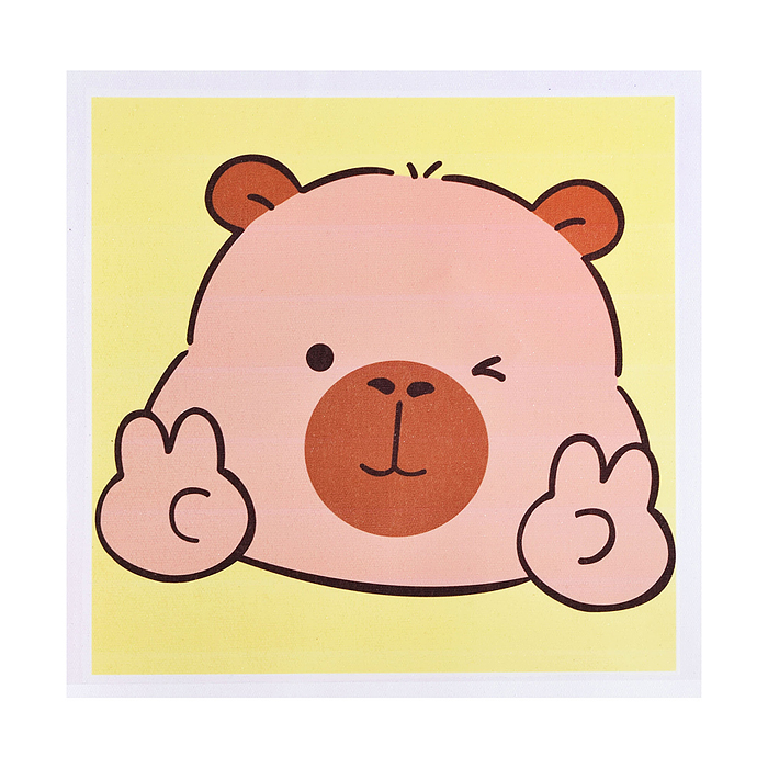 Набор творческая мастерская 00-6798 "Милый капибара" 22*22 см.
