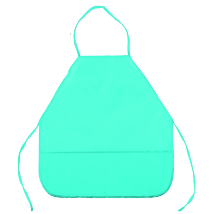 Накидка 45x54 см (M) водоотталкивающая ткань, 3 кармана, однотонная бирюзовая