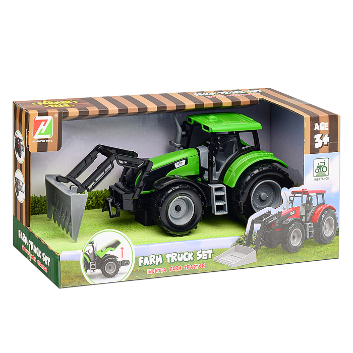 Фото к товару Трактор 550-3J "Фермерский" в коробке Трактор 550-3J "Фермерский" в коробке