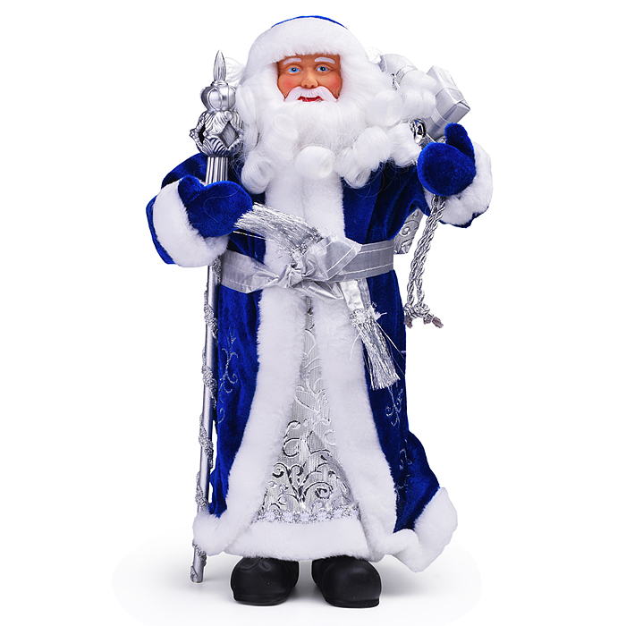 Фото к товару Новогодняя фигурка "Дед Мороз" ПВХ, полиэстер, 20,5x12,5x41,5см Новогодняя фигурка "Дед Мороз" ПВХ, полиэстер, 20,5x12,5x41,5см