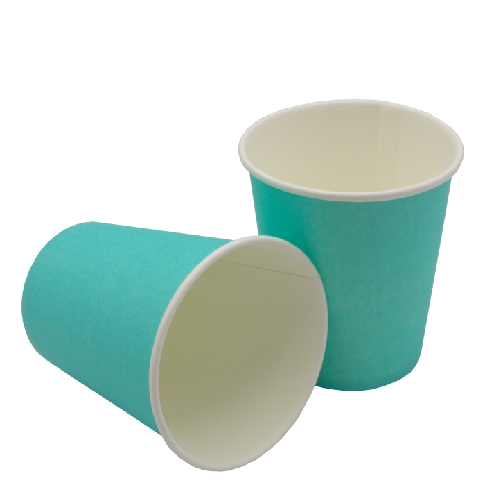 Стакан бумажный 1сл. SP9, 200/260мл цвет Бирюзовый Тиффани