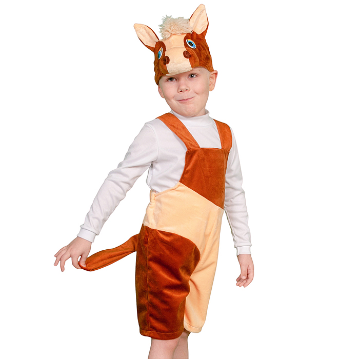Изделие швейное "Набор карнавальный "Коник" плюш (3-6 лет, рост 98-116 см)
