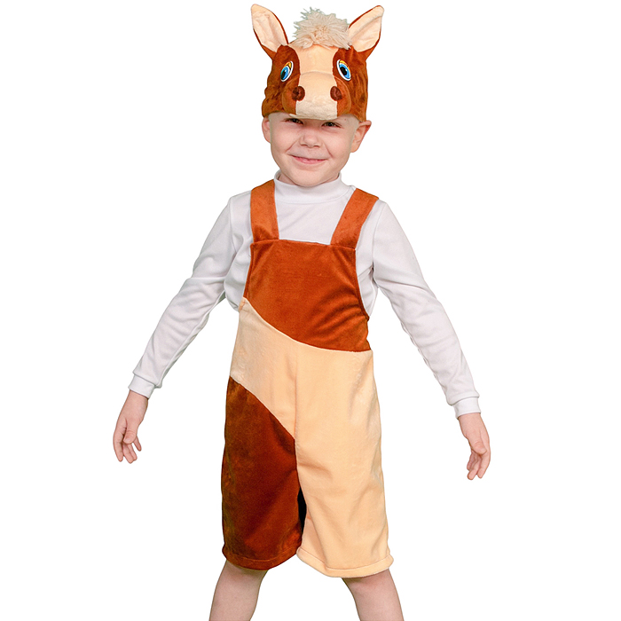 Изделие швейное "Набор карнавальный "Коник" плюш (3-6 лет, рост 98-116 см)