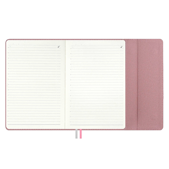 Ежедневник недатированный Escalada, А5, 160 л., Наппа розовый