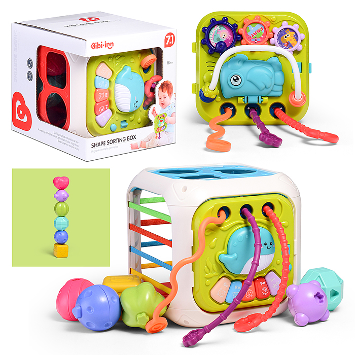 Куб развивающий 688-87 "Морской мир" в коробке