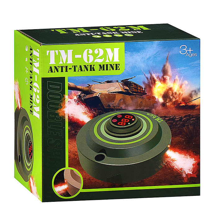 Фото к товару Боеприпас игрушечный 2132E "ТМ-62М" (свет, звук) в коробке Боеприпас игрушечный 2132E "ТМ-62М" (свет, звук) в коробке