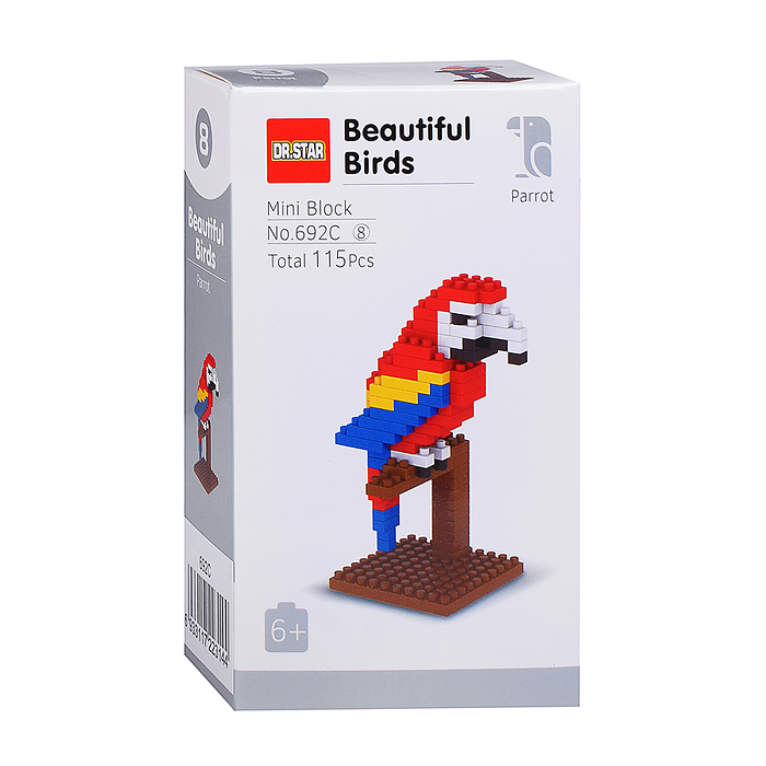 Конструктор 692C "Птица" (в ассортименте) в коробке