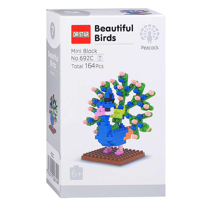 Конструктор 692C "Птица" (в ассортименте) в коробке