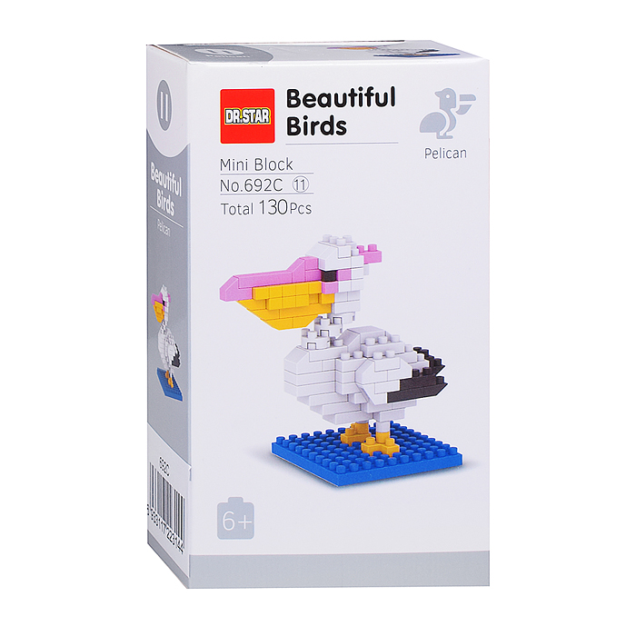 Конструктор 692C "Птица" (в ассортименте) в коробке