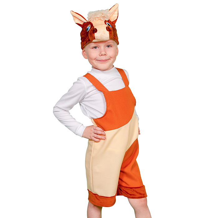 Изделие швейное "Набор карнавальный "Коник" ткань-плюш (6-9 лет, рост 122-134 см)