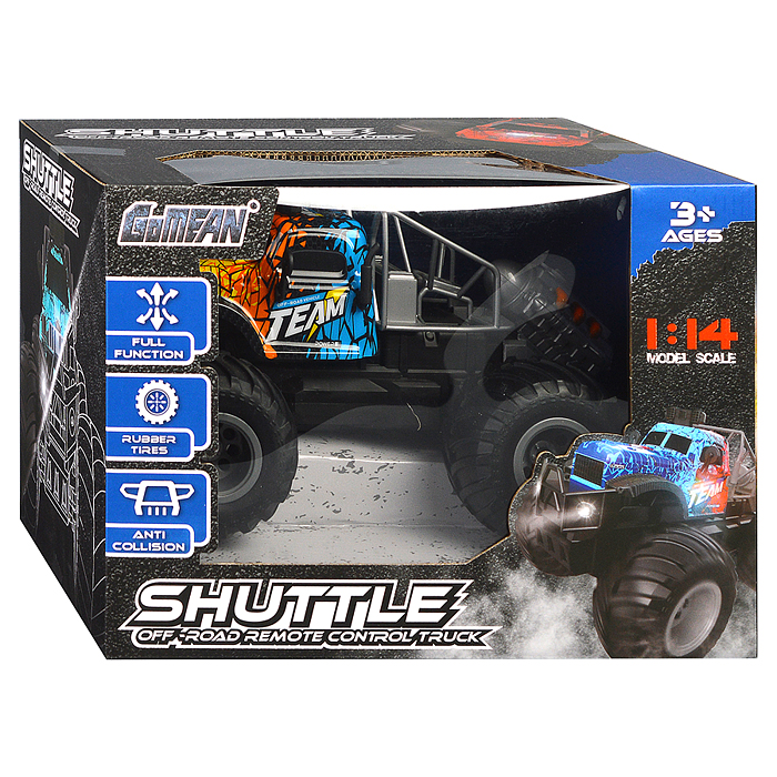 Фото к товару Машина GM2401-AS "Багги-графити" р/у, 27 MHz, в коробке Машина GM2401-AS "Багги-графити" р/у, 27 MHz, в коробке