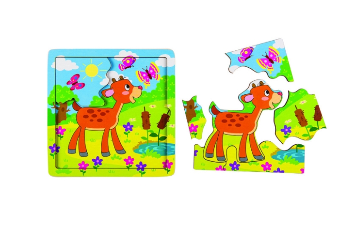 Игра из дерева "Оленёнок" (собираем по картинке) (Baby Step)