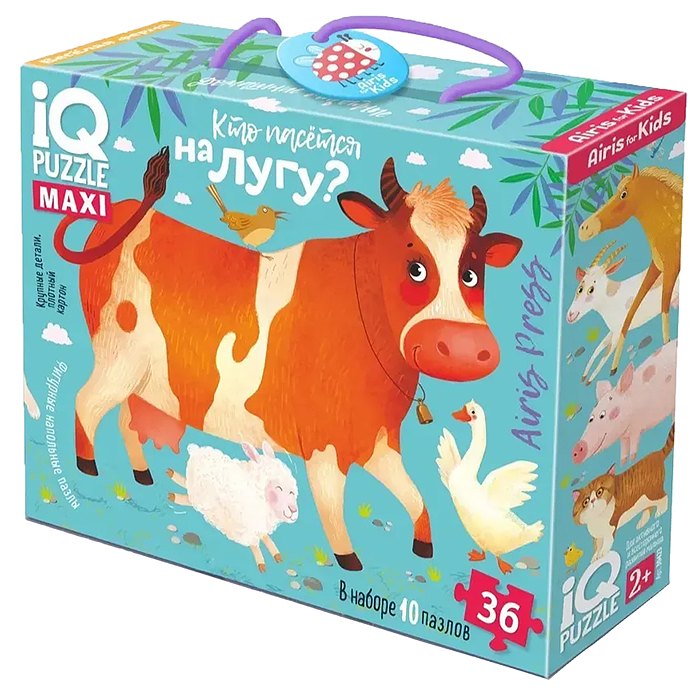 IQ Пазл напольный. Домашние животные 2+