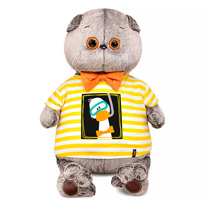 Кот Басик в футболке "Гусик в маске для плавания" Кот Басик в футболке "Гусик в маске для плавания"