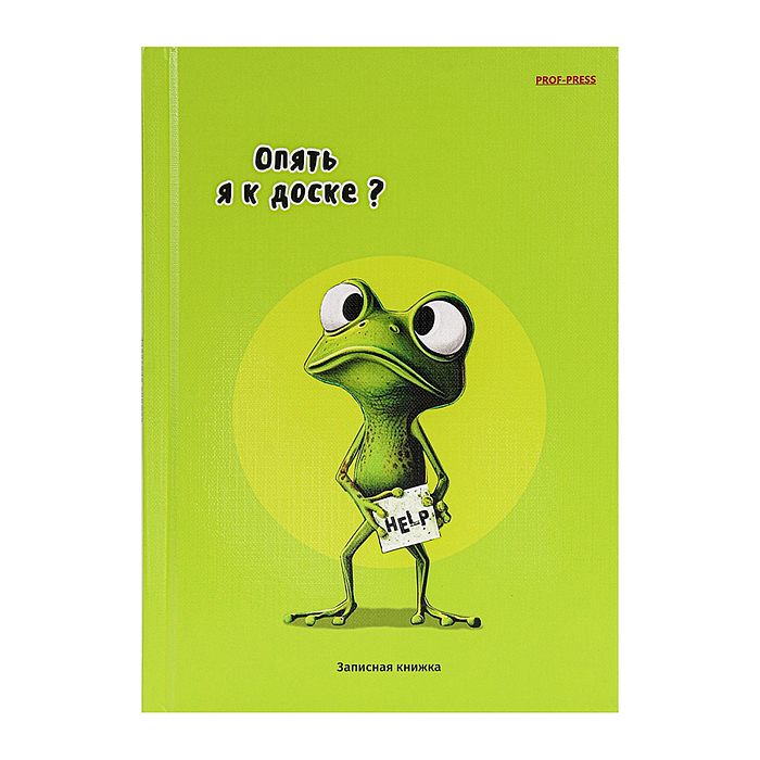 Записная книжка А5 80л. "ЖАБКА" 7БЦ, глянц. ламинац, лен