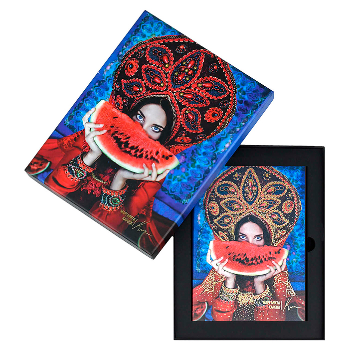 Ежедневник недатированный Escalada, #Маргарита Карева, А5, 120 л., Арбуз