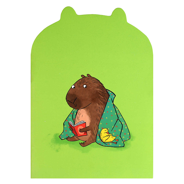 Блокнот 32 л. "Капибара с уточкой" 120х170 мм.