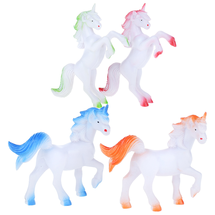 Набор животных "Единорог" 4шт. в пакете