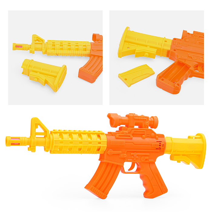 Автомат YS-616В-1 "Боевой Арсенал" свет, звук, эффект отдачи, на батарейках, в пакете