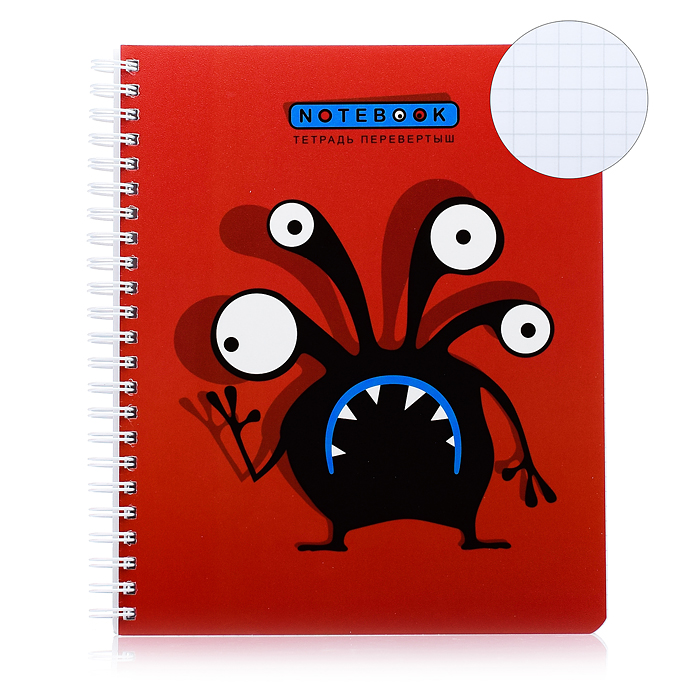 Тетрадь 96л клетка/линия А5 гребень S Перевертыш Кляксоиды 