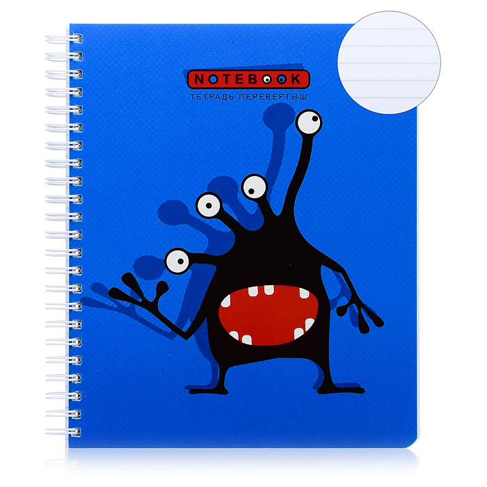 Тетрадь 96л клетка/линия А5 гребень S Перевертыш Кляксоиды 