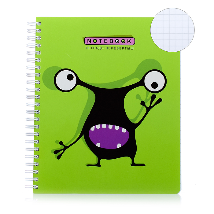 Тетрадь 96л клетка/линия А5 гребень S Перевертыш Кляксоиды 