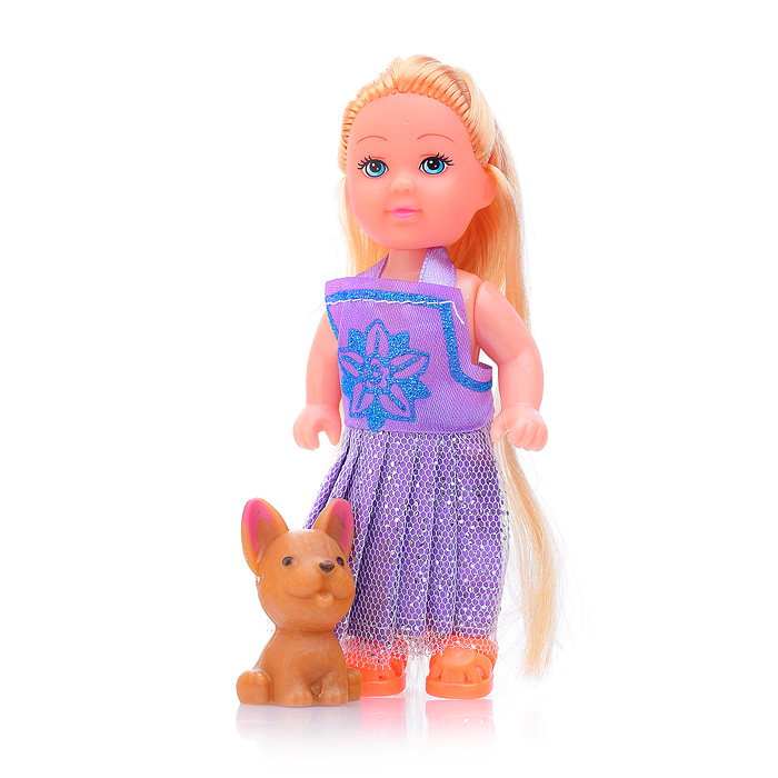 Фото к товару Кукла SM001-3 с щенком, в коробке Кукла SM001-3 с щенком, в коробке