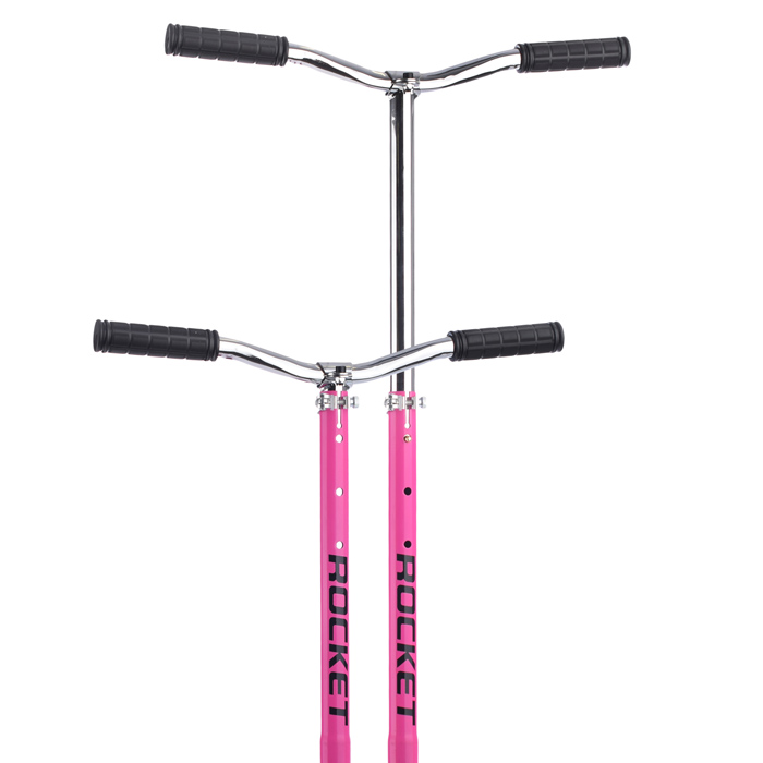 Самокат 2-х колесный ROCKET,колеса PU/ 200 мм,ABEC 7, розовый