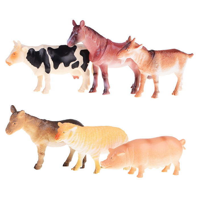 Набор животных "Домашние животные" 6 шт.