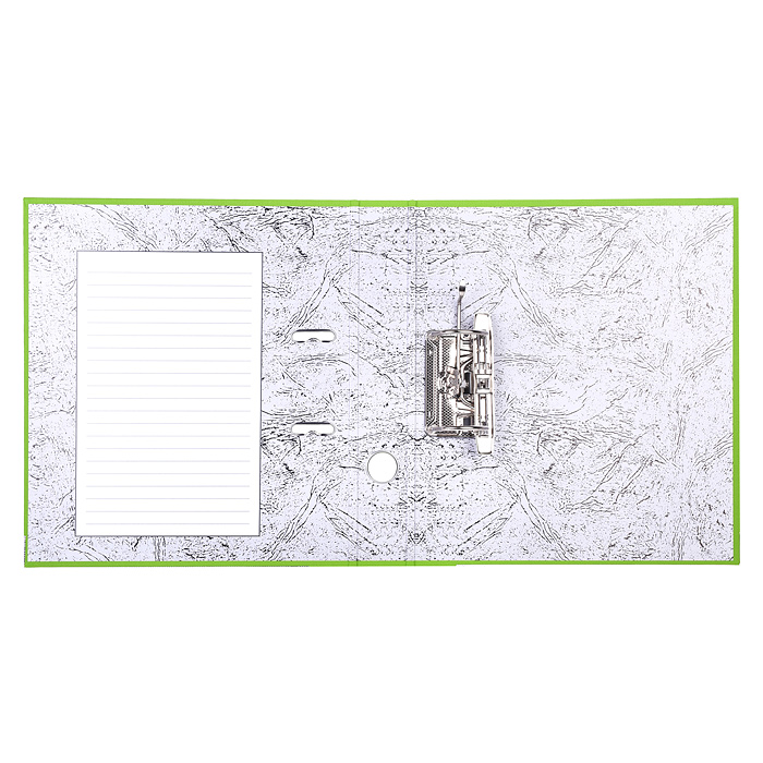 Папка с арочным механизмом A4 50 мм PP разобранная, металлическая окантовка, салатовая