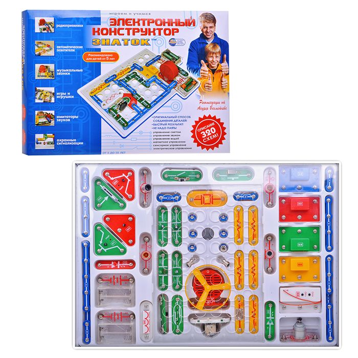 Электронный конструктор "ЗНАТОК" 320 схем