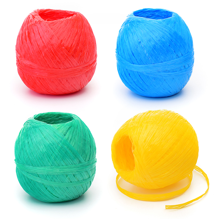 Шпагат полипропиленовый (длина 100 м, диаметр 1,1 мм, 500 ТЕКС) 4 цвета ассорти, в термоус