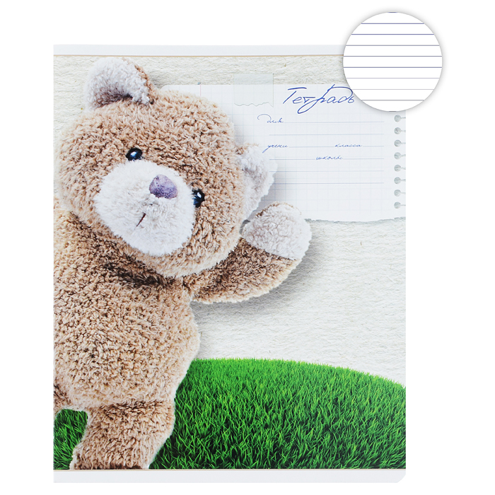 Тетрадь 12л. линия, А5 "Максик и Миша Линия" 