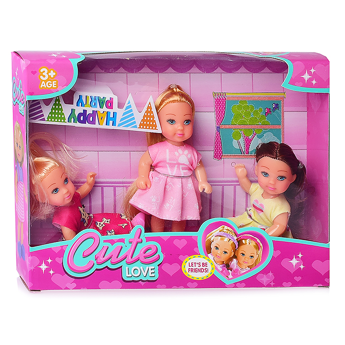 Набор кукол "Подружки" SM011-6 с аксессуарами, в коробке