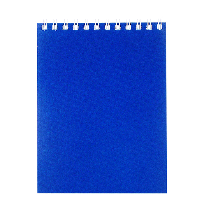 Блокнот 40л. А6 клетка, гребень ML Корпоратив-синий 