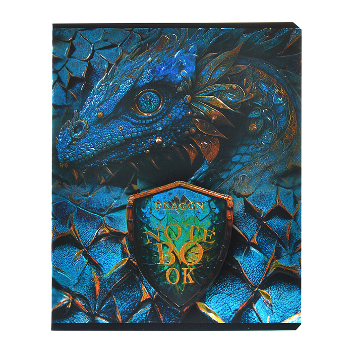 Тетрадь 48л. клетка, А5 "Король Драконов" скрепка