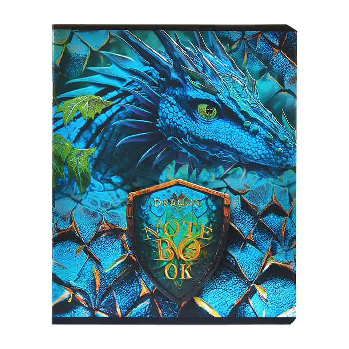 Тетрадь 48л. клетка, А5 "Король Драконов" скрепка