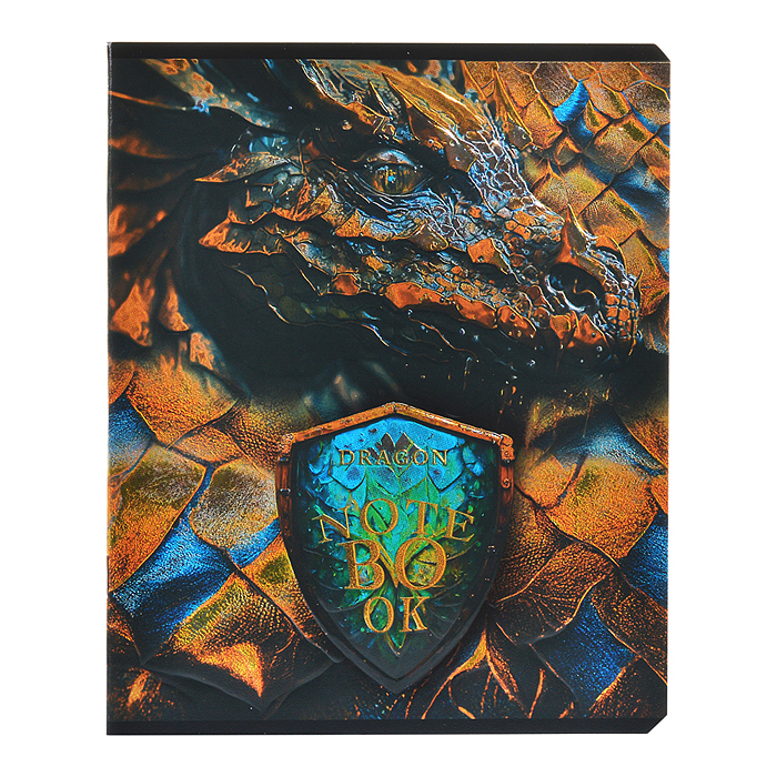 Тетрадь 48л. клетка, А5 "Король Драконов" скрепка